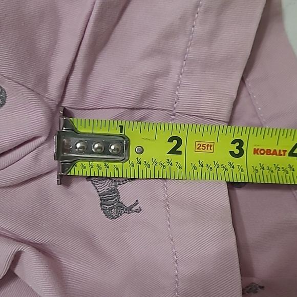 J. Crew Pinkish Lavender City Fit Shorts with Grey Embroidered Zebras size 6 - Picture 10 of 11